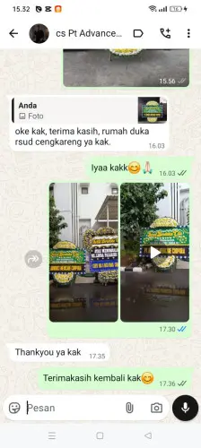 Testimonial Papan Bunga Pernikahan pesanggrahan