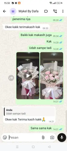 Testimonial Buket Bunga pesanggrahan