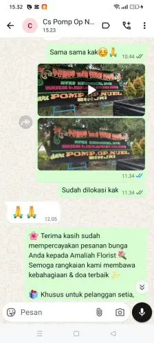 Testimonial Papan Bunga pesanggrahan