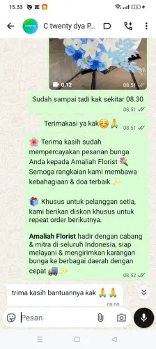 Testimonial Standing Flower pesanggrahan