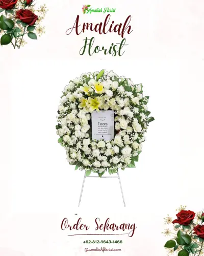 Krans Bunga Duka Cita pesanggrahan